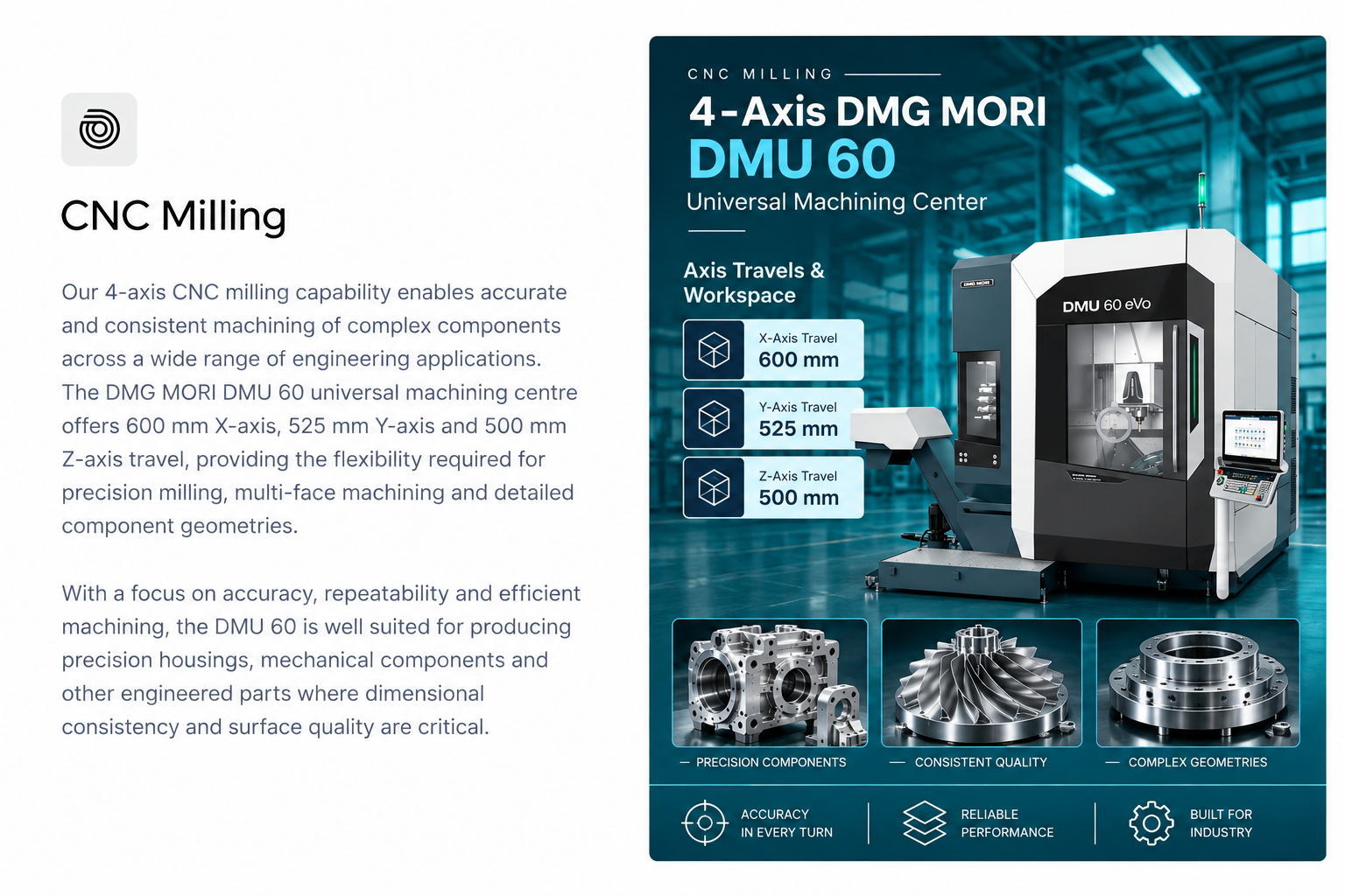 CNC Milling Precision Brochure