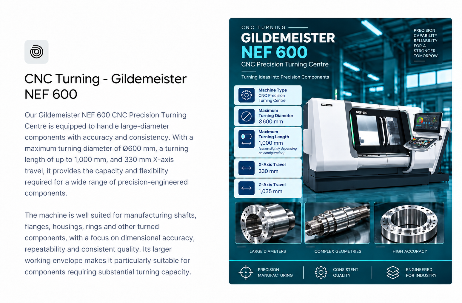 CNC Turning Precision Brochure