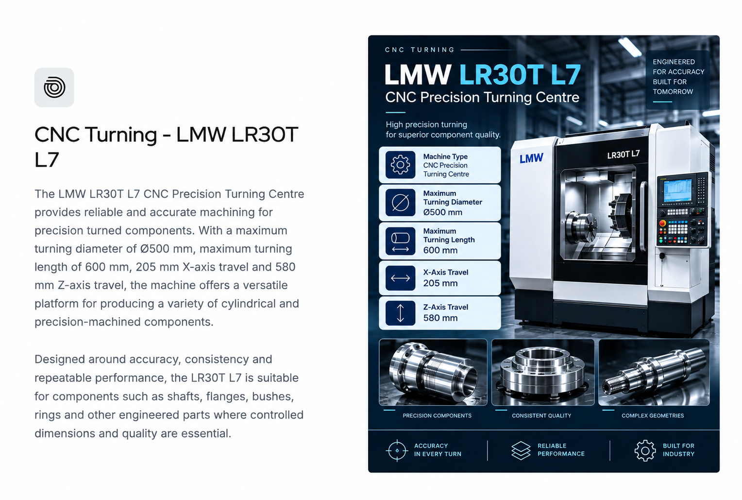 LMW LR30T L7 CNC Turning Centre